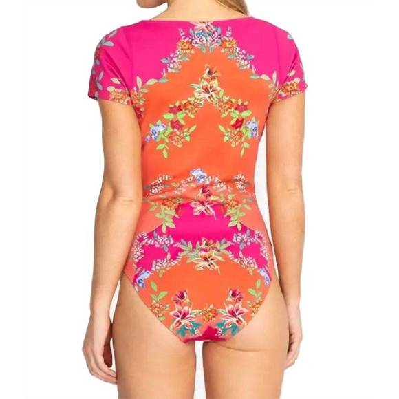 NEW JOHNNY WAS wave surf one piece in multi - Picture 2 of 3